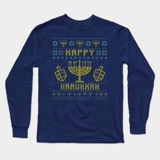 Hanukkah Happy Christmas Long Sleeve T-Shirt